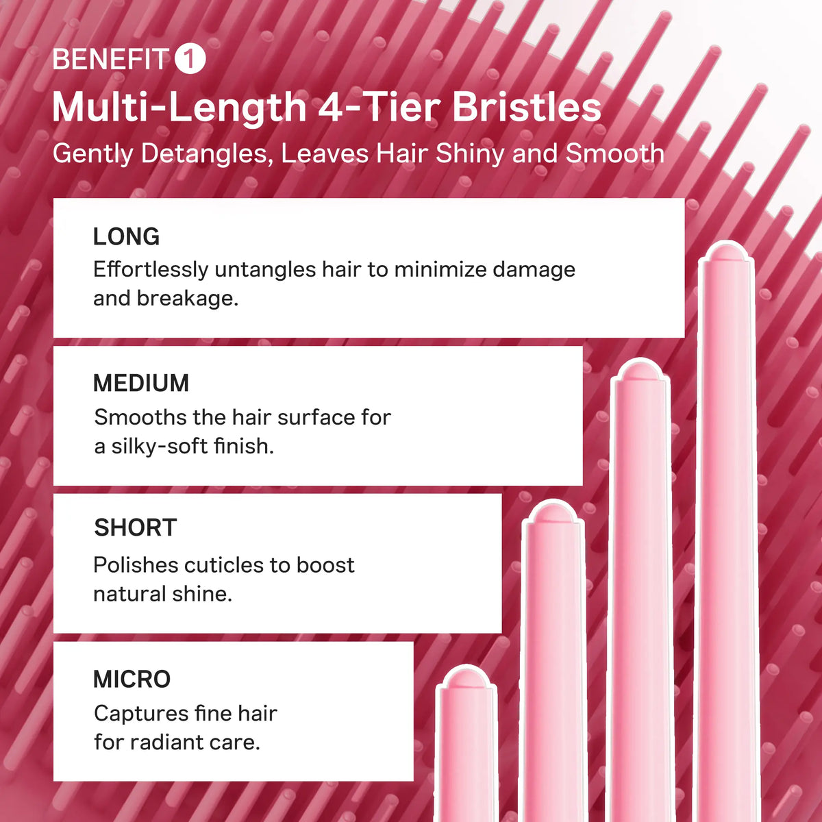 Effortless Detangling Glass Hair Brush