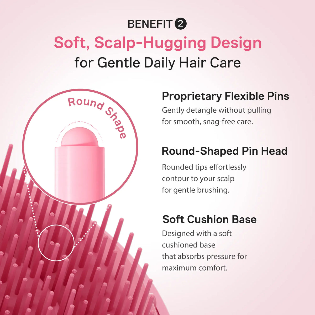 Effortless Detangling Glass Hair Brush